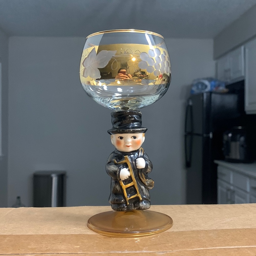 Vintage Goebel Hummel Wine Glass